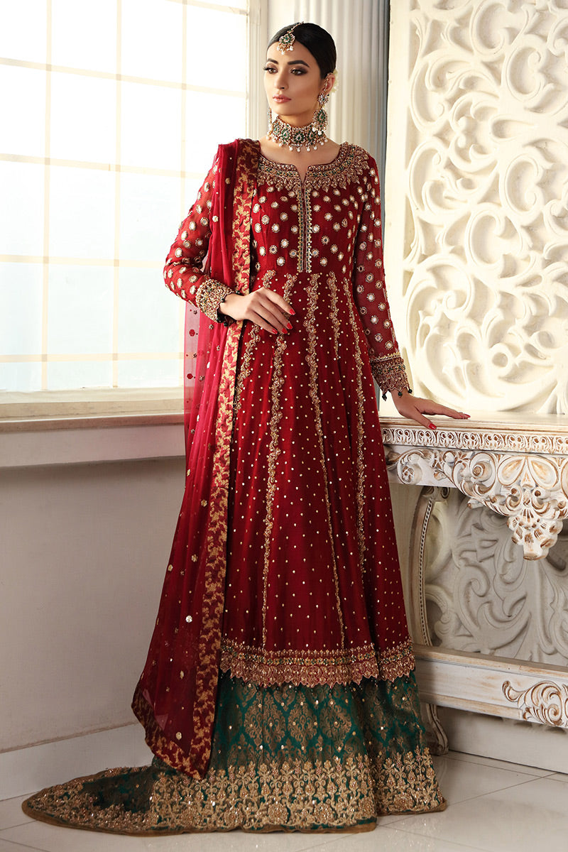 3 Piece Unstitched - Embellished Cotton Net | Aisha Imran