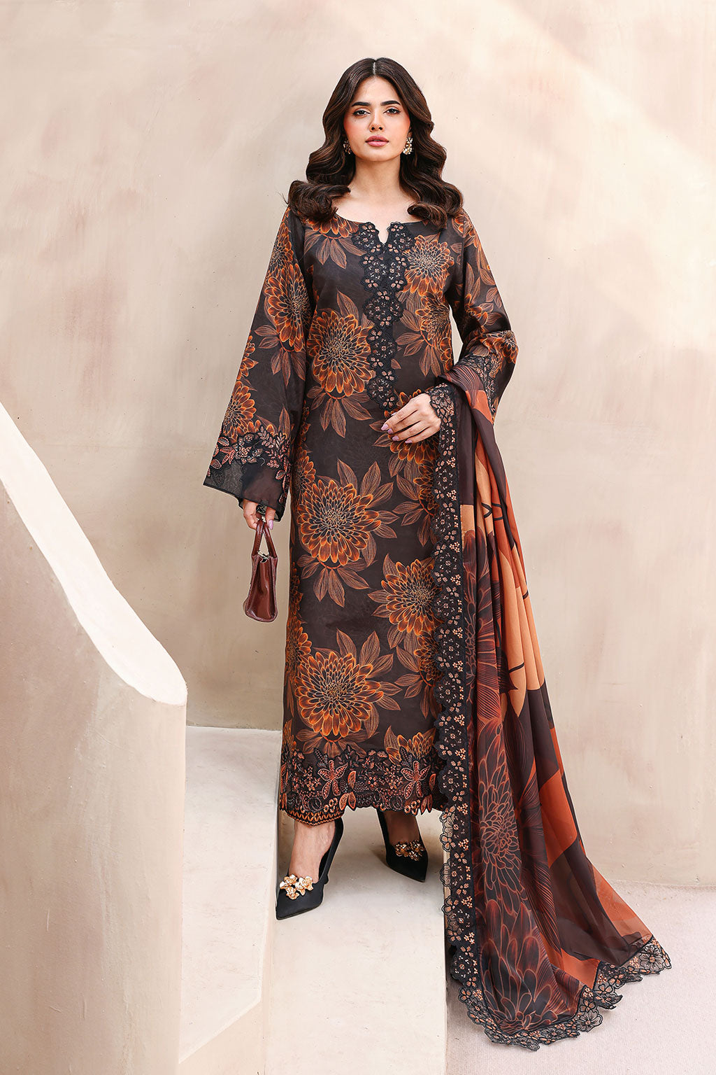 Ramsha Digital Lawn - 3 Piece Unstitched