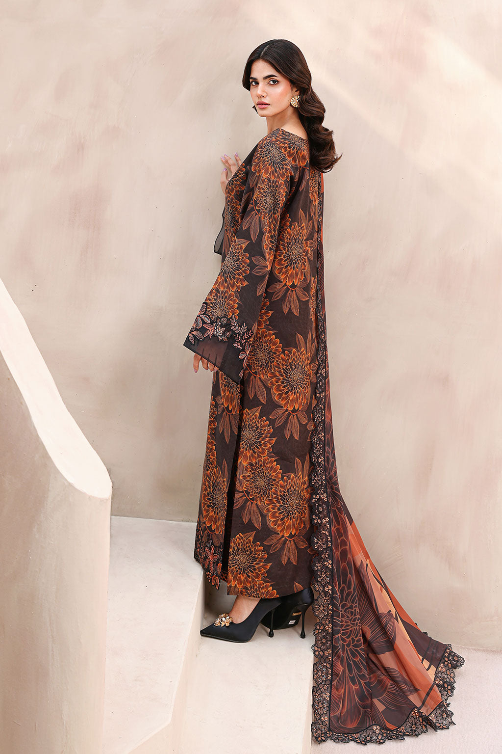Ramsha Digital Lawn - 3 Piece Unstitched