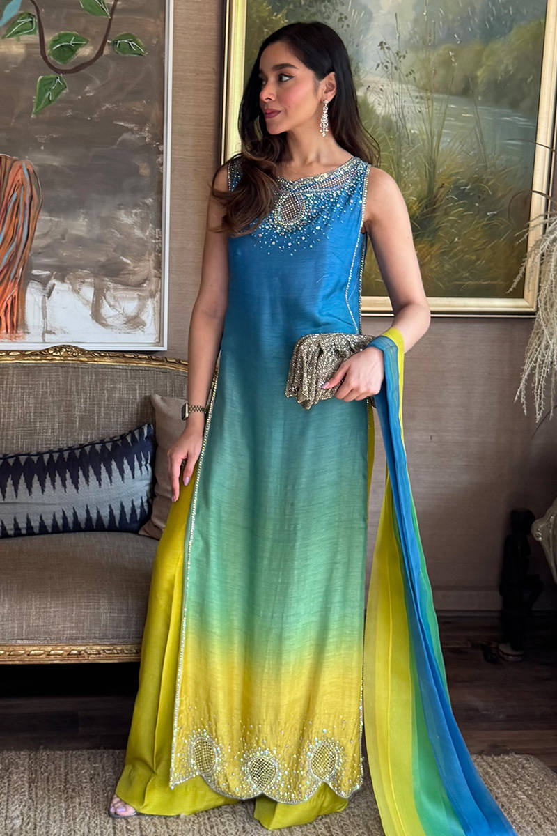 Farida Hasan | Digital Lawn - 3 Piece Unstitched