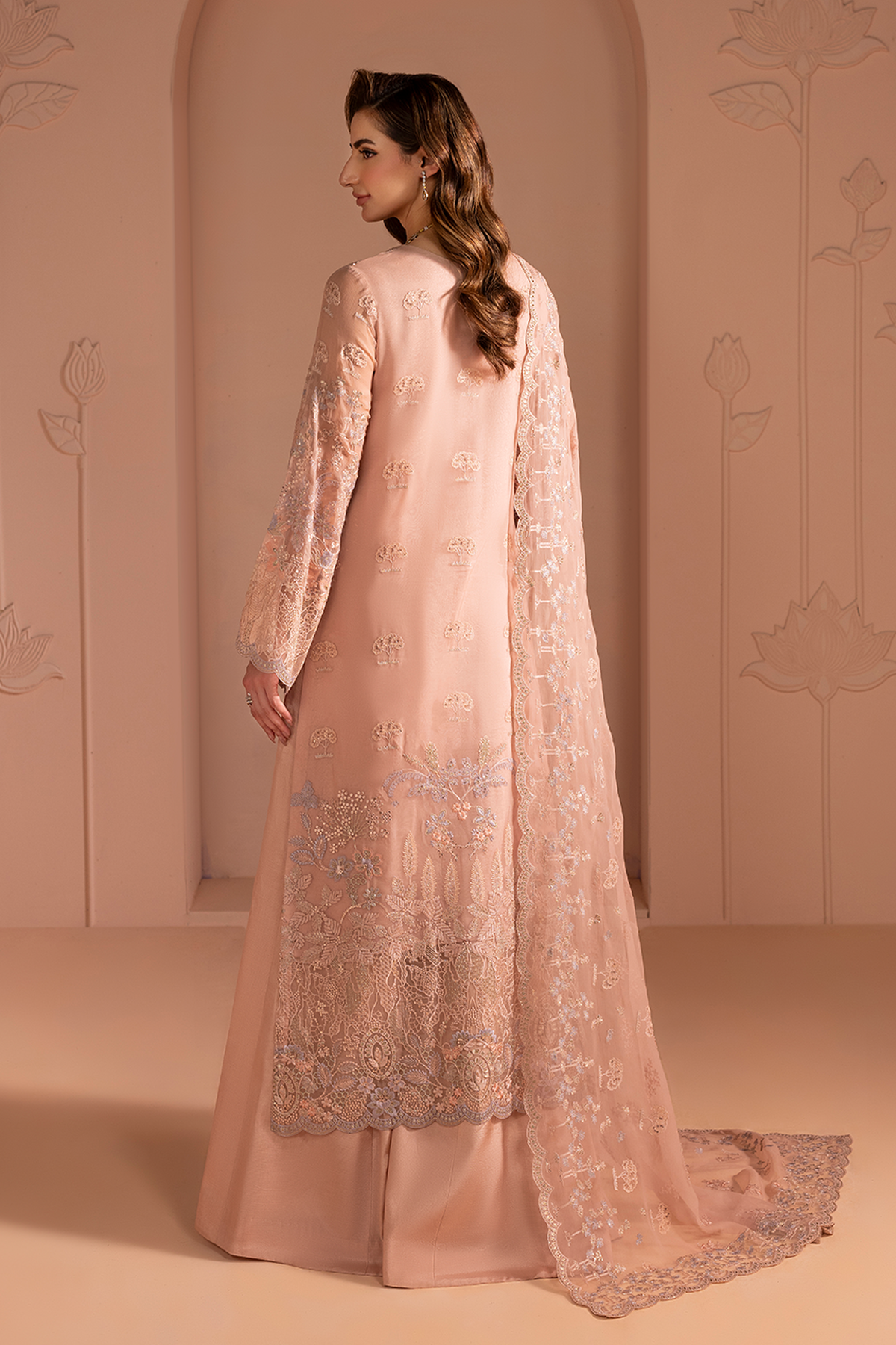 Blush Petal | Embroidered Chiffon - 3 Piece Unstitched