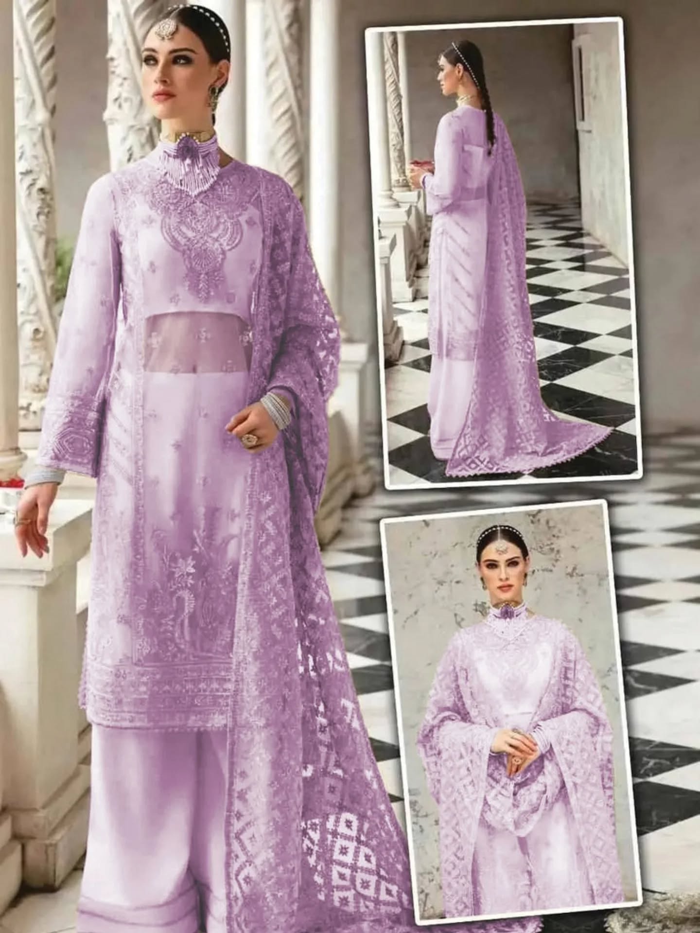 Panache By Afrozeh Net Collection - 3 Piece Unstitched