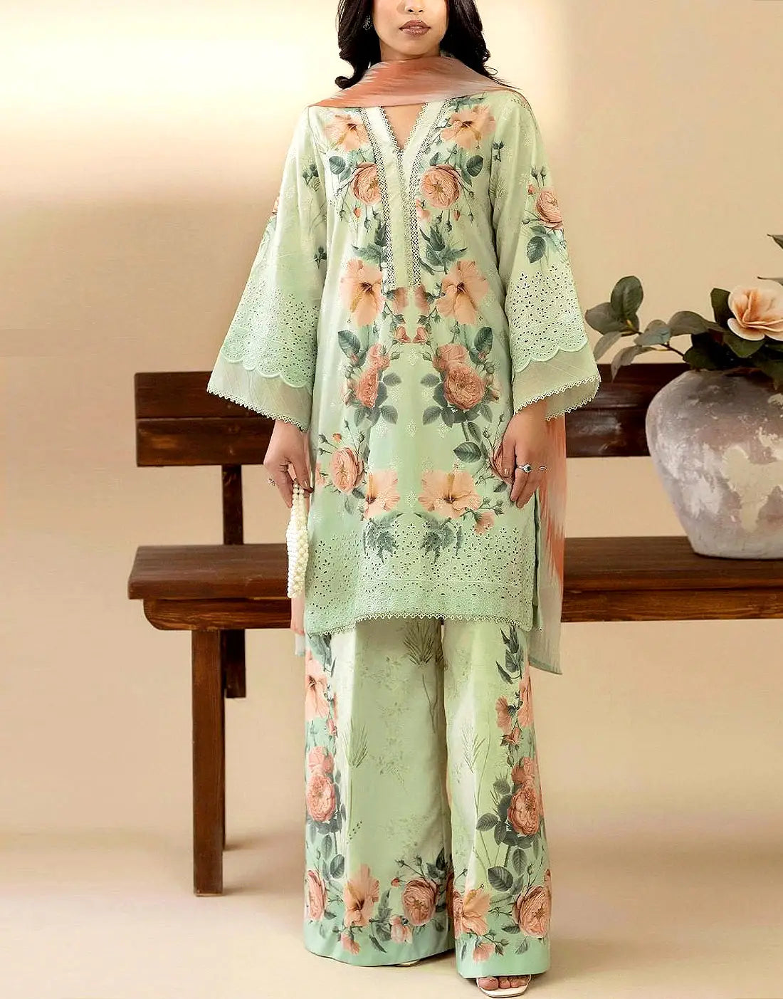 Digital print | Adan Libas - 3 Piece Unstitched