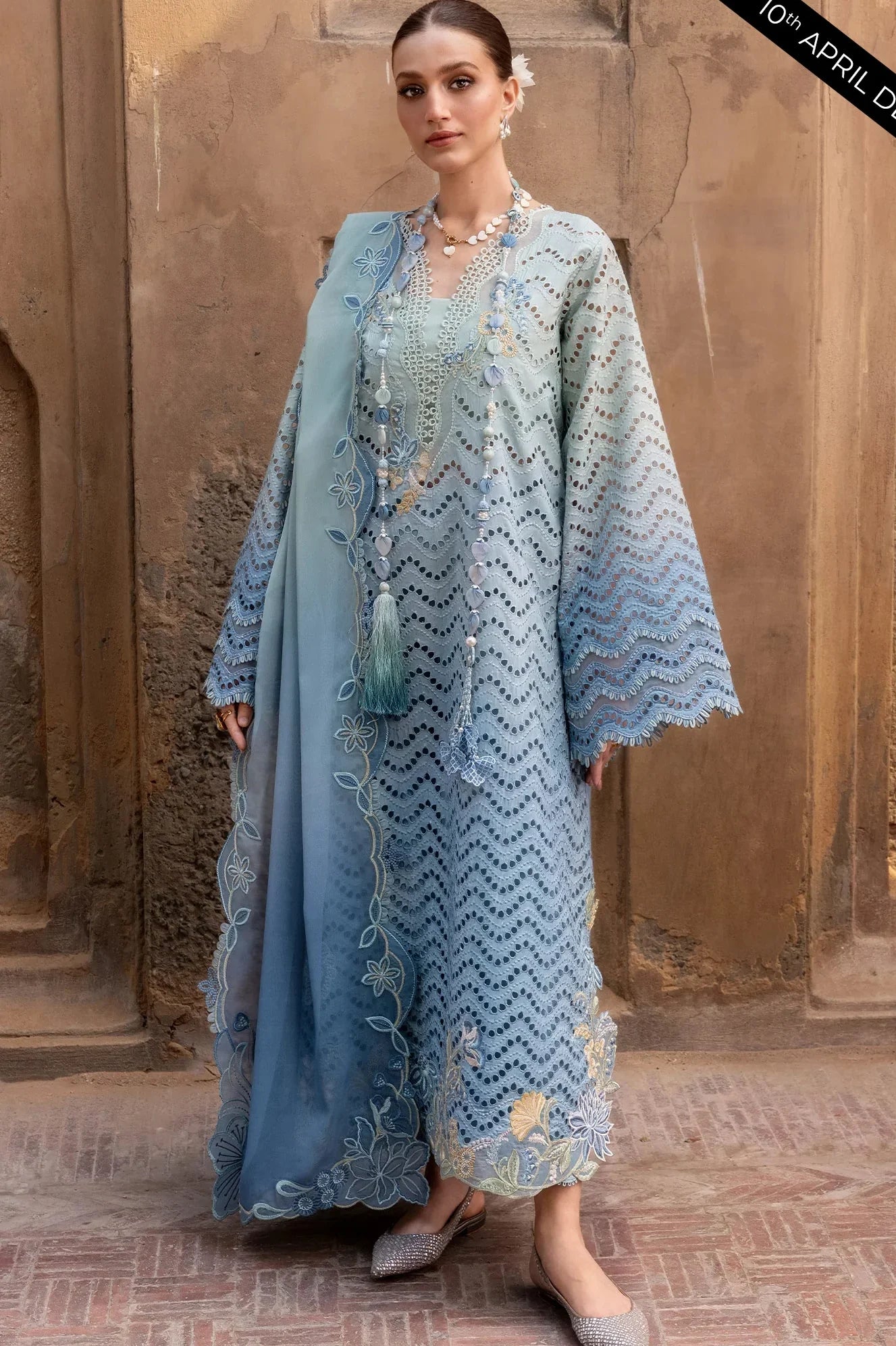 Crimson Tie & Dyee | Luxury Lawn - 3 Piece Unstitched