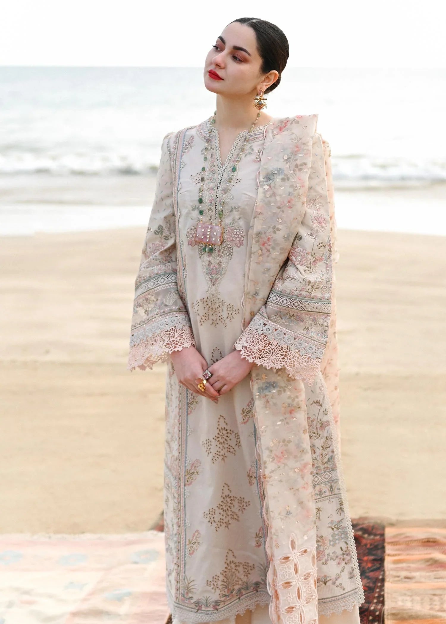 Qalamkar Luxury Lawn Collection Unstitched 3 Pieces SP-03 KHANSA