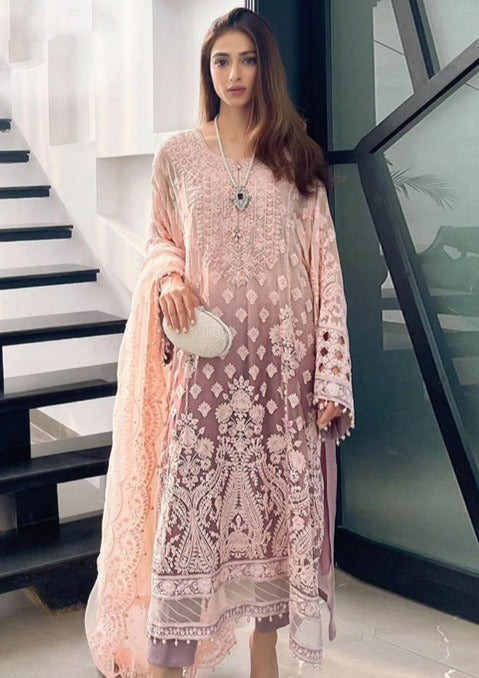 3 Piece Stitched -  Heavy embroidered pure lawn PS-190 | Maria.B