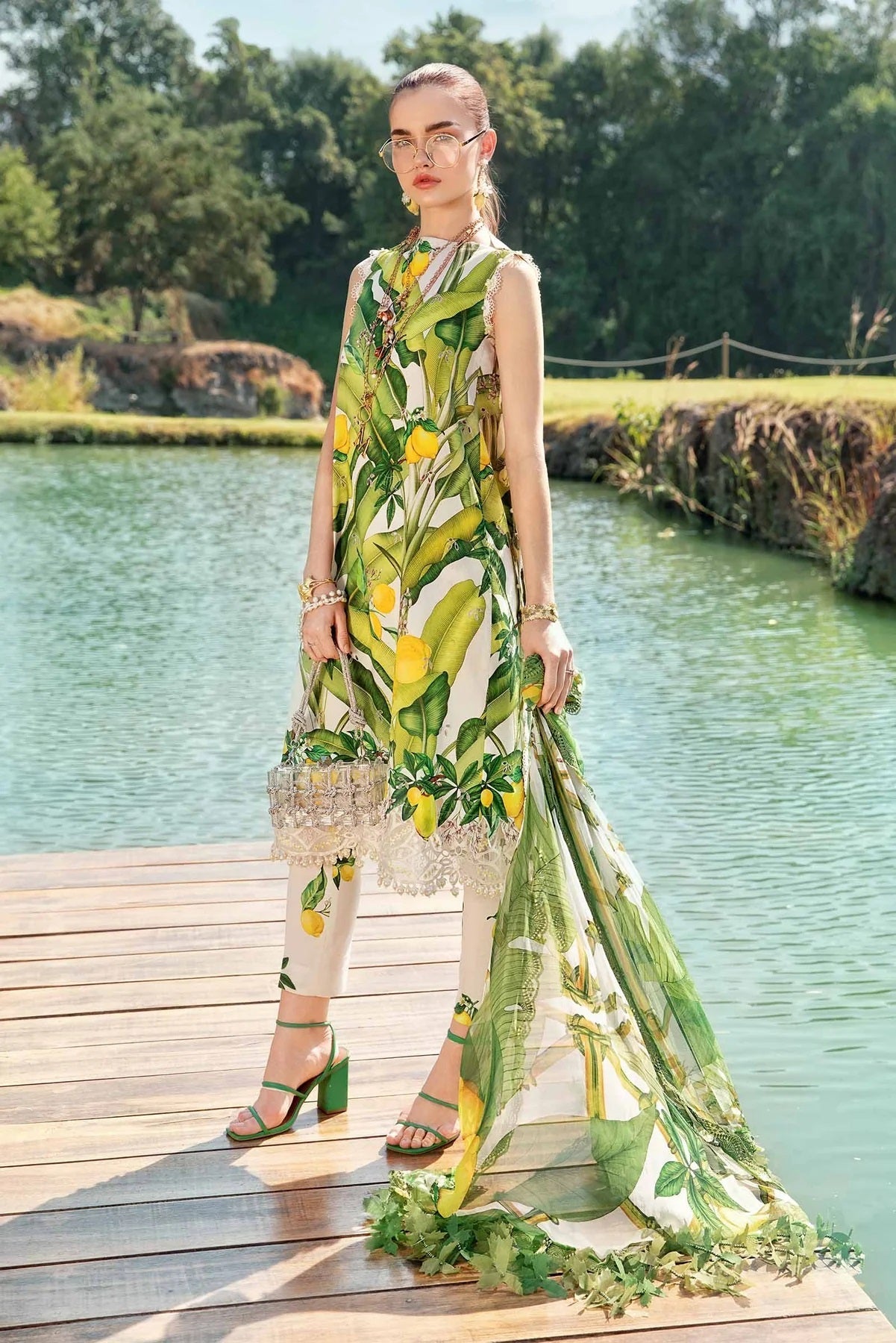Maria.B Luxury Lawn Embroidered 3 Piece Unstitched MPT-2503-A
