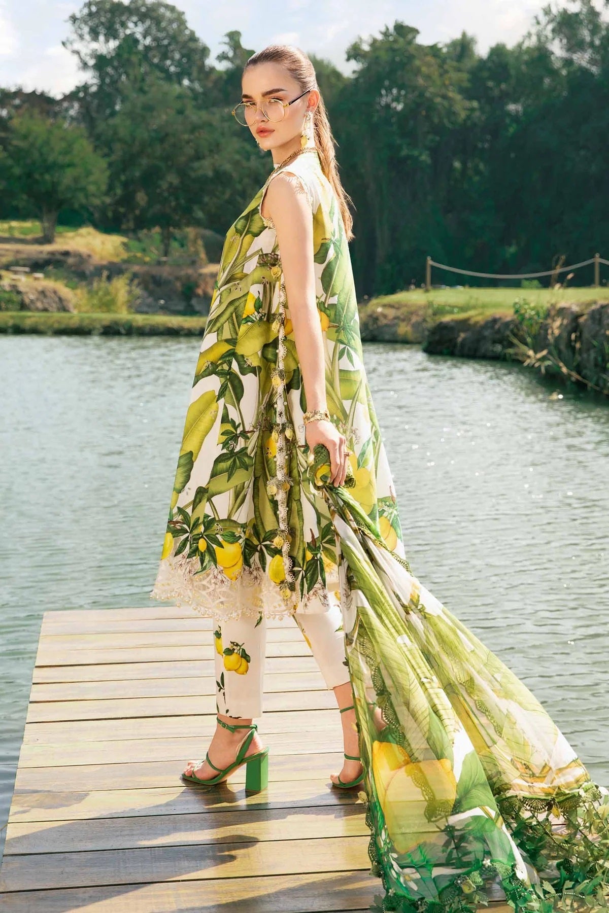 Maria.B Luxury Lawn Embroidered 3 Piece Unstitched MPT-2503-A