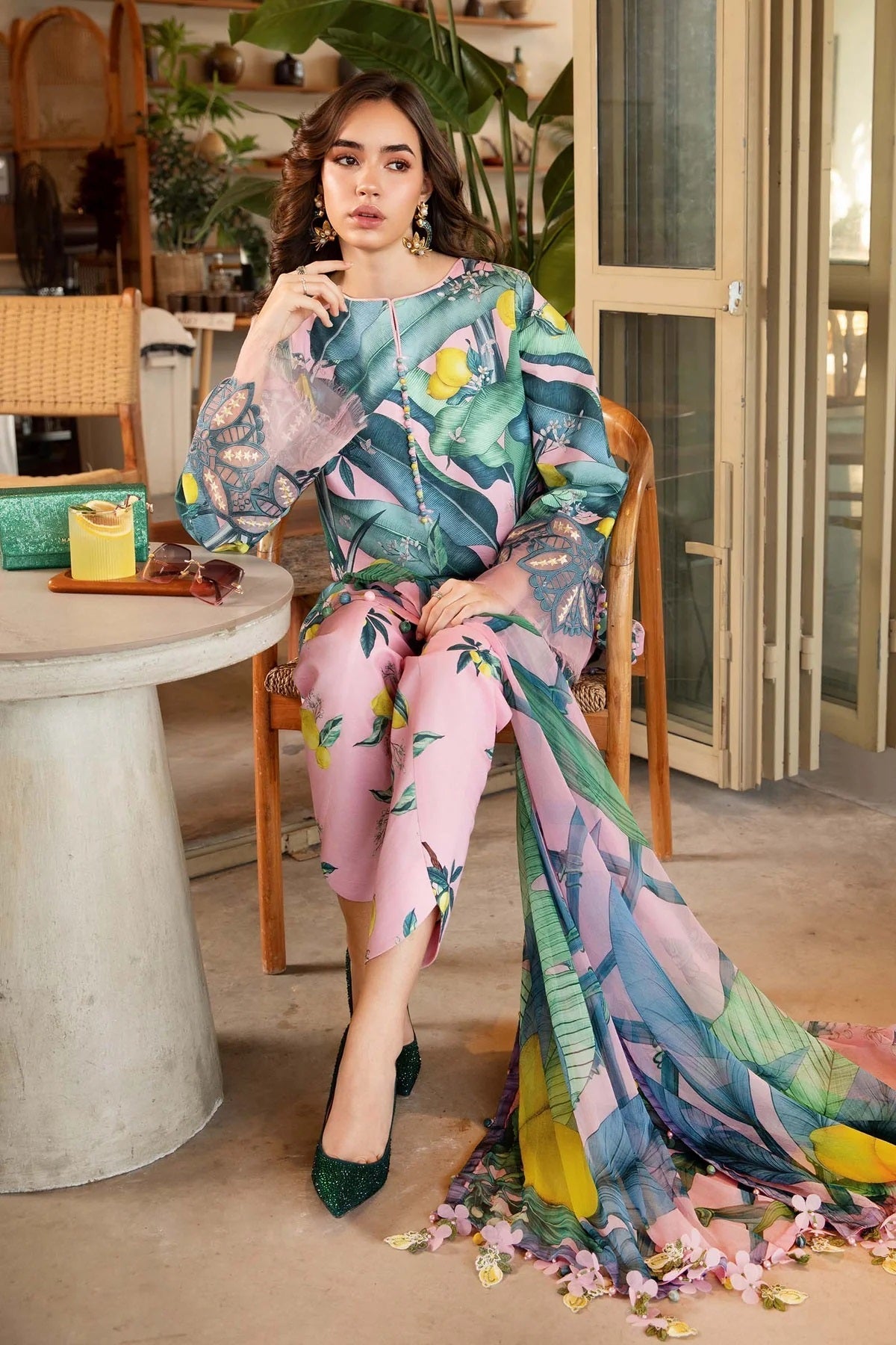 Maria.B Luxury Lawn Embroidered 3 Piece Unstitched MPT-2503-B