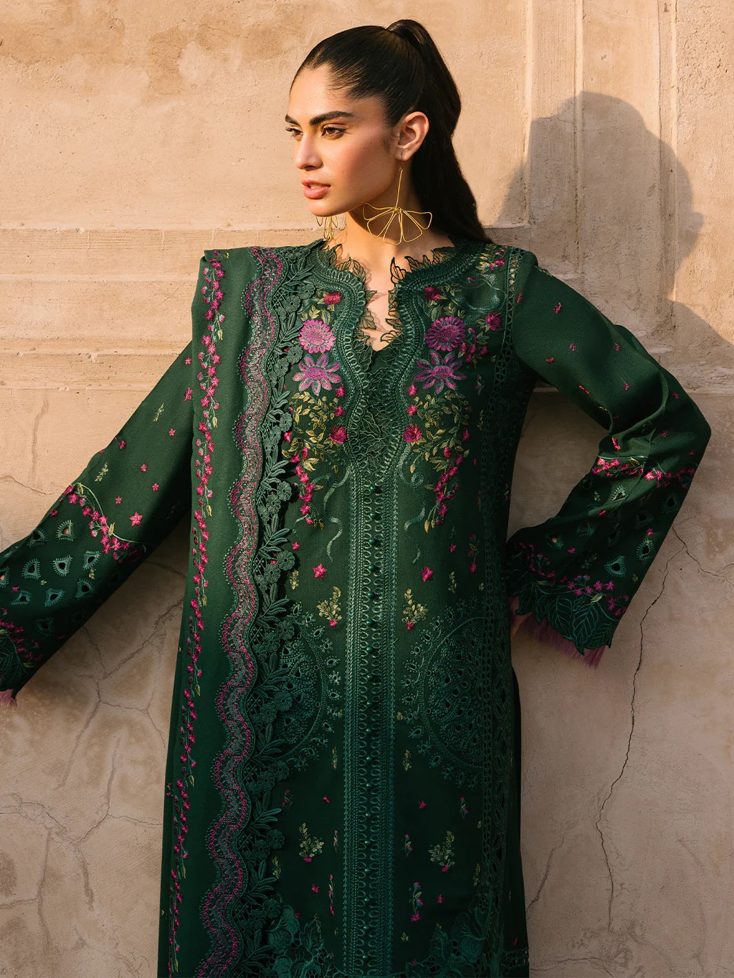 Bin Ilyas Luxury Lawn Embroidered 3 Piece Unstitched 152 B