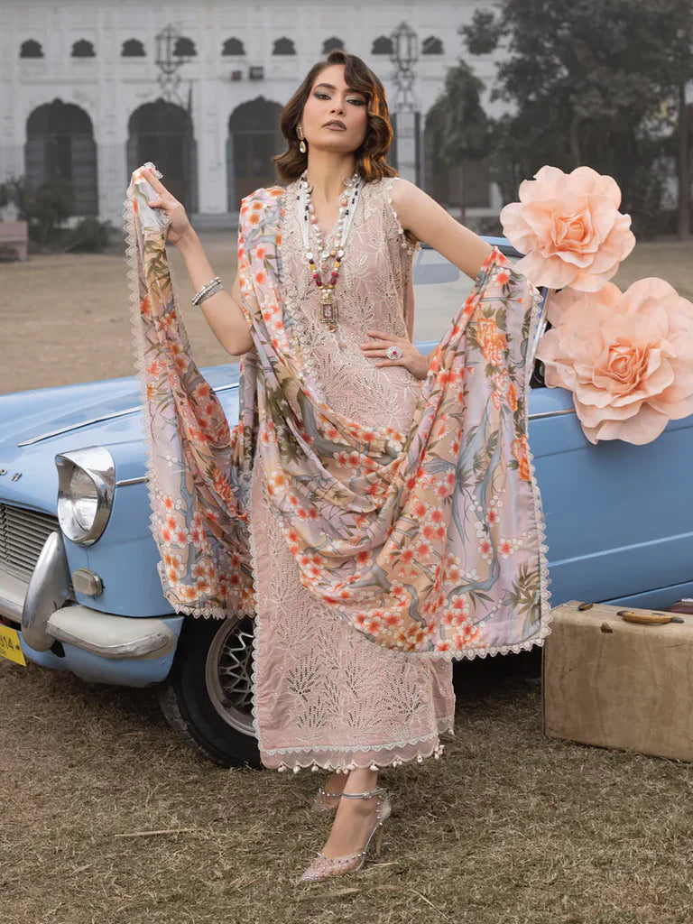 3 Piece Stitched -  Heavy embroidered pure lawn PS-185 | Ittehad