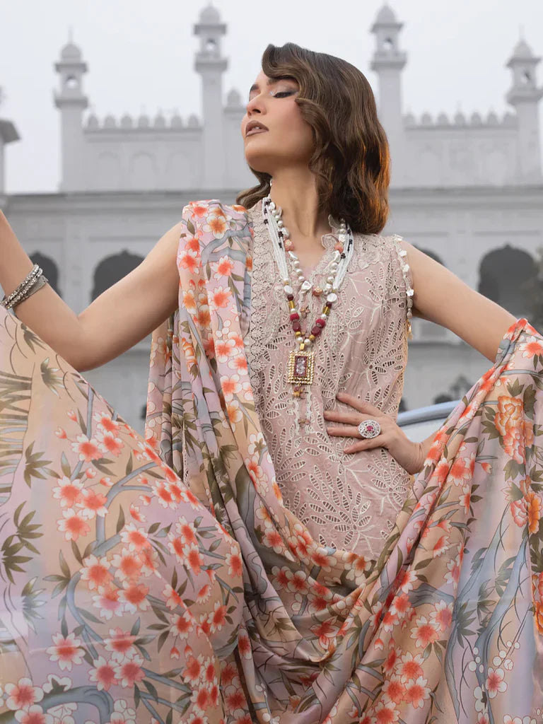 3 Piece Stitched -  Heavy embroidered pure lawn PS-185 | Ittehad