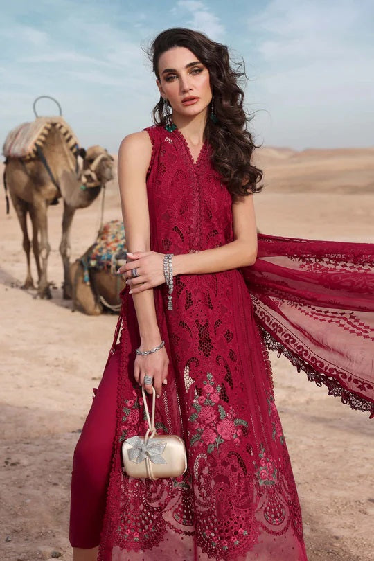 Maria.B Luxury Eid Lawn Embroidered Unstitched 3 Piece D-2504-A