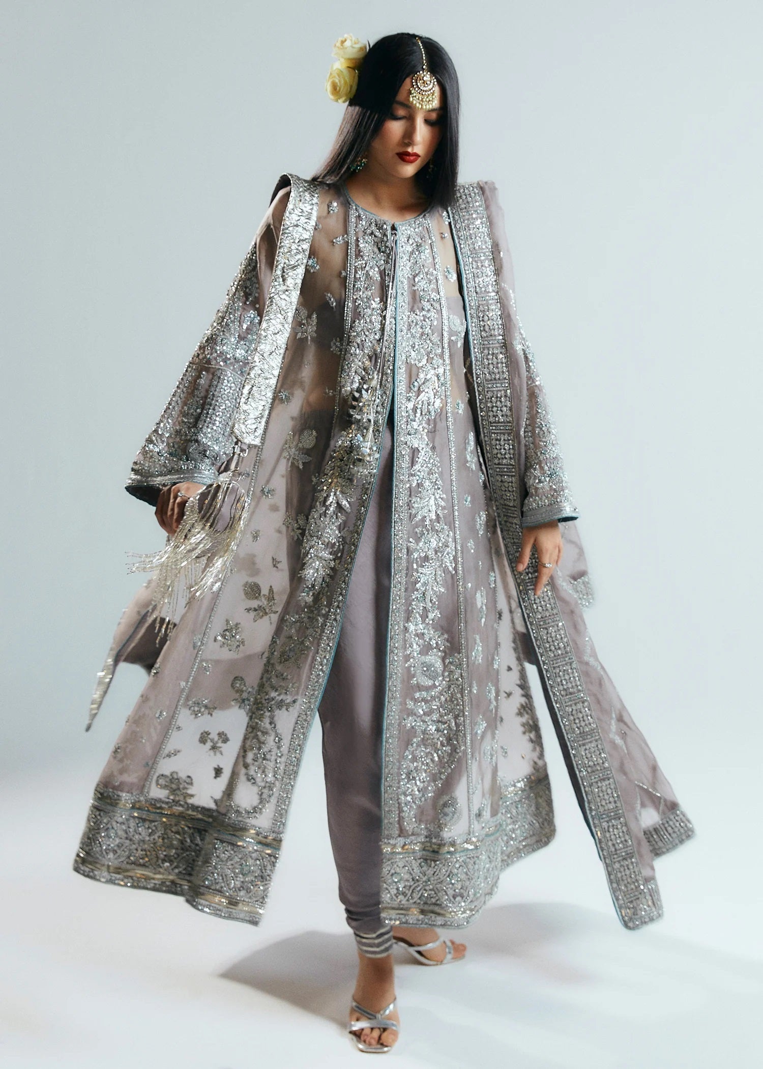 Hussain Rehar Luxury Organza Embroidered 3 Piece Unstiched Valora