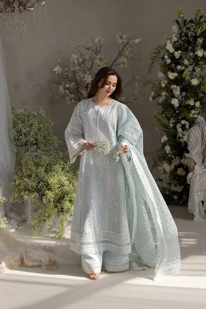 Sobia Nazir Luxury Lawn Embroidered 3 Piece Unstitched 7A