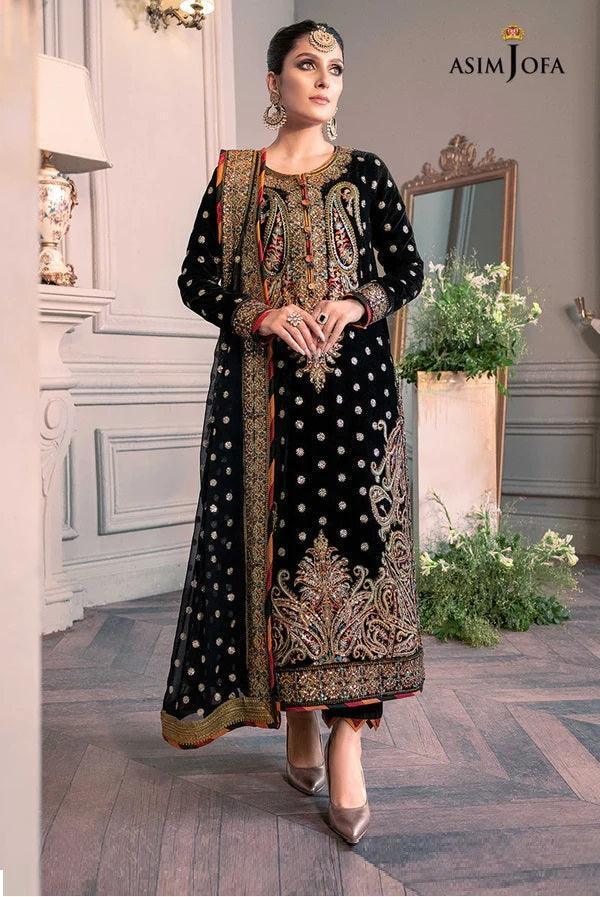 Makhmal Royal By Asim Jofa - 3 Piece Unstitched
