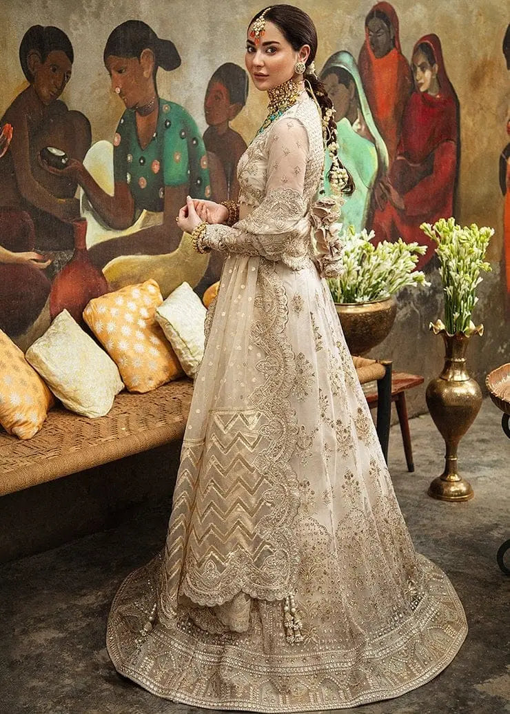 White net maxi - Afrozeh | Unstitched