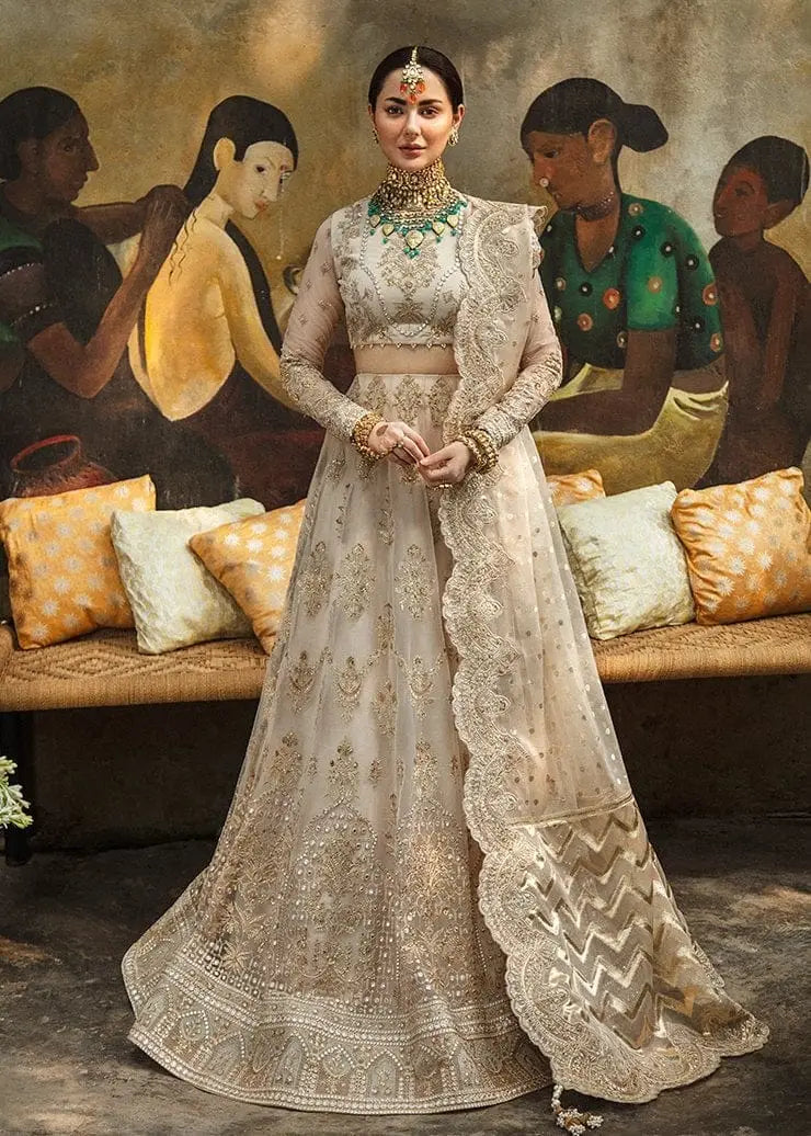 White net maxi - Afrozeh | Unstitched