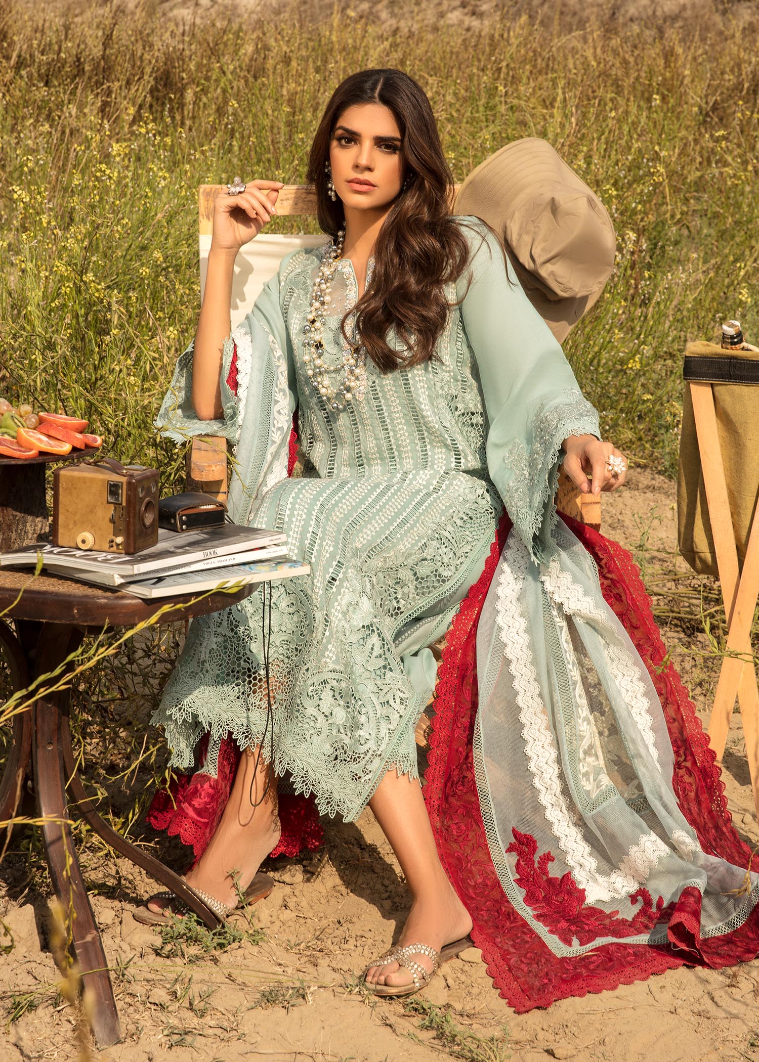 Opel Luxury Lawn | Crimson X Saira Shakira - 3 Piece Unstitched