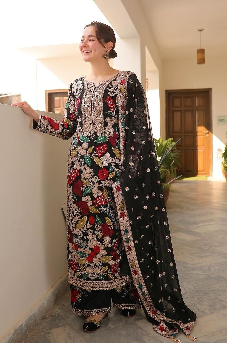 3 Piece Unstitched - Haseen Mehnaz
