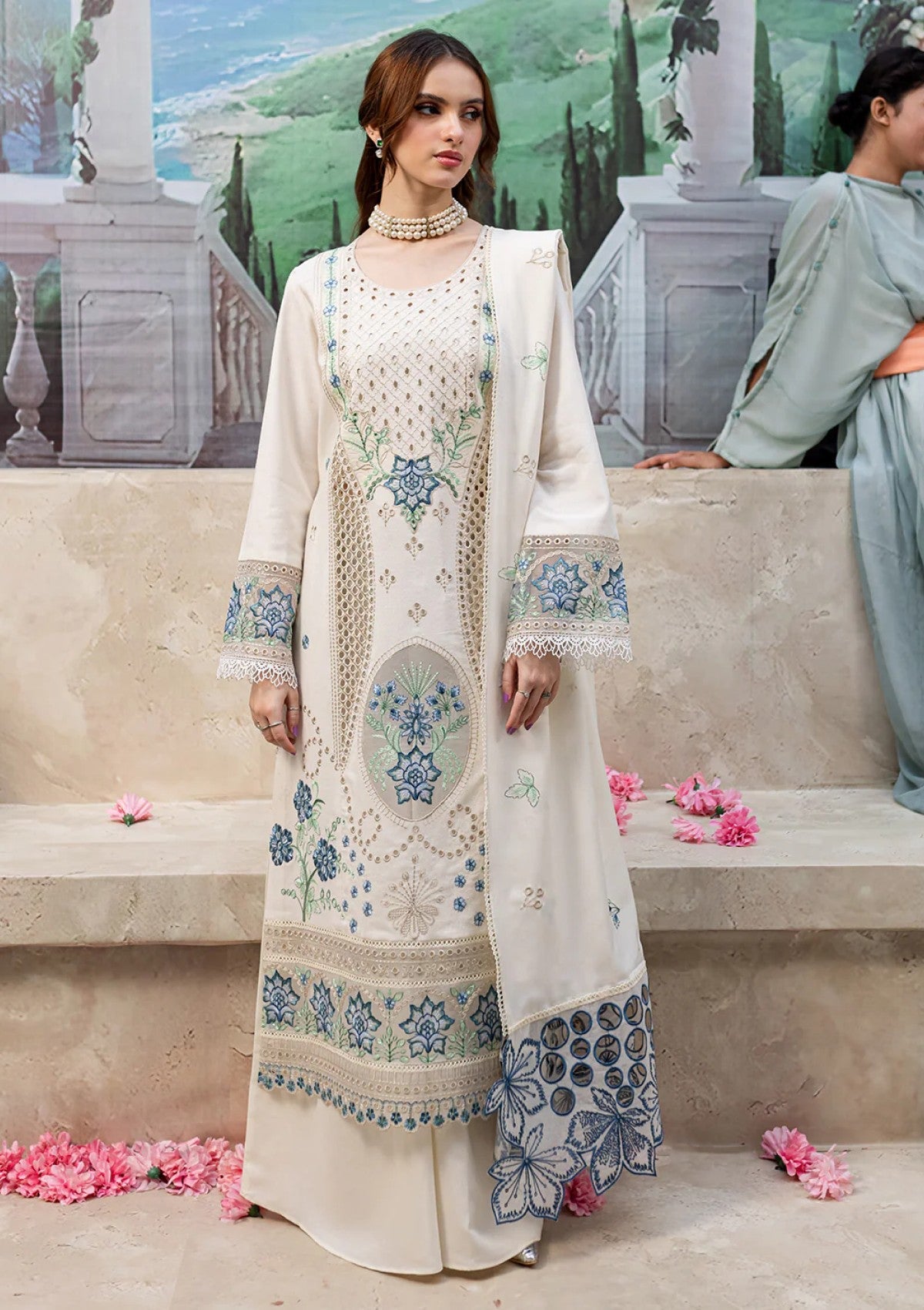 3 piece Unstitched - JAZMIN Luxury lawn