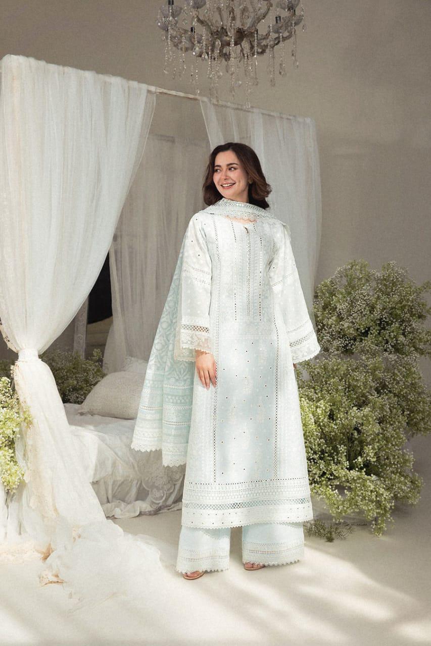Sobia Nazir white - 3 piece Unstitched
