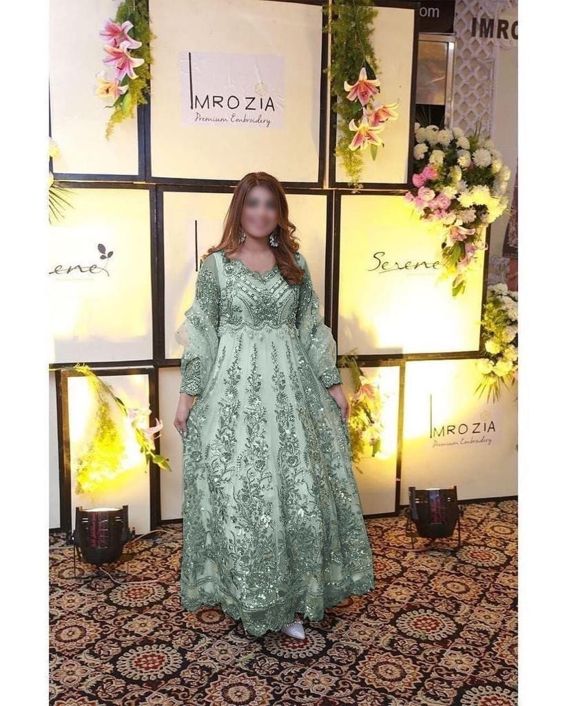 Sea Green Bridal by Imrozia - 3 Piece Unstitched