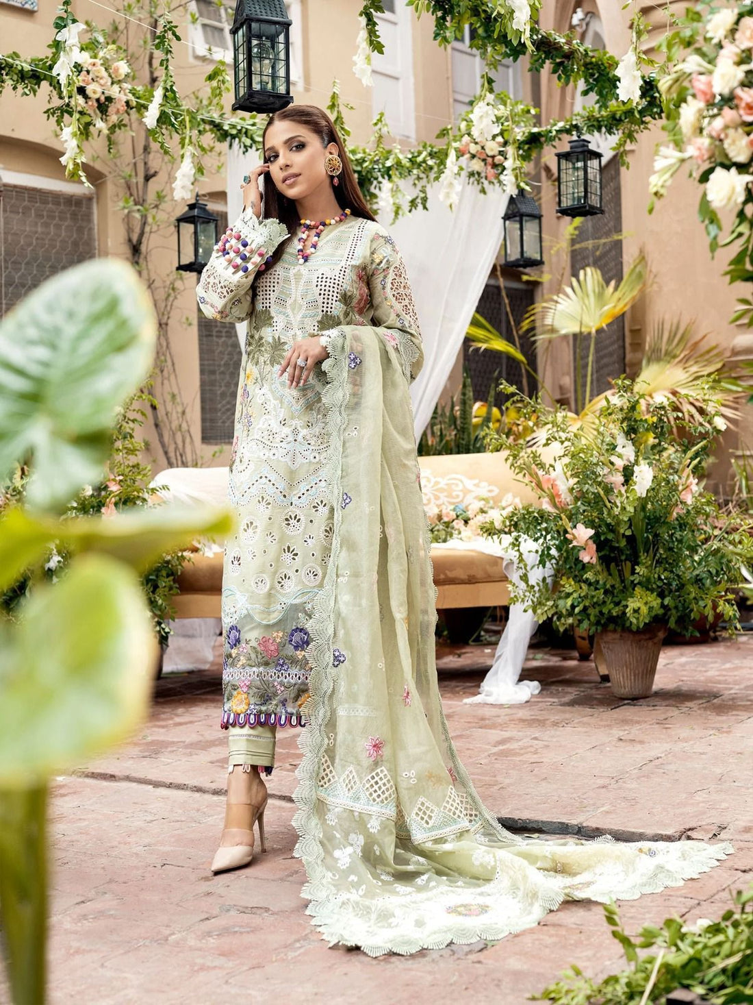 Semi Pure Lawn By Maryam Hussain - 3 Piece Unstitched