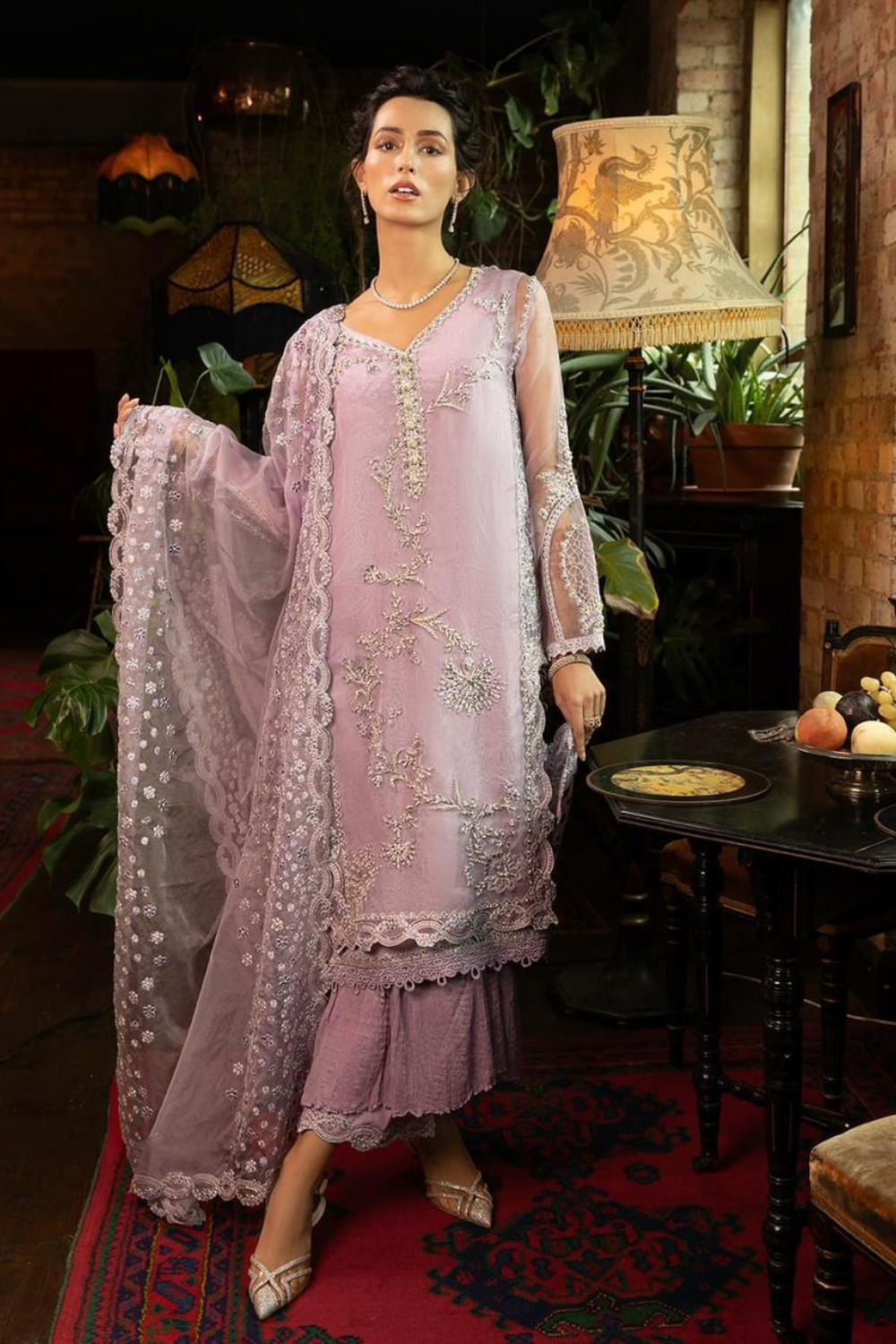 Embroidered Organza | Mushq | 3 Piece Unstitched