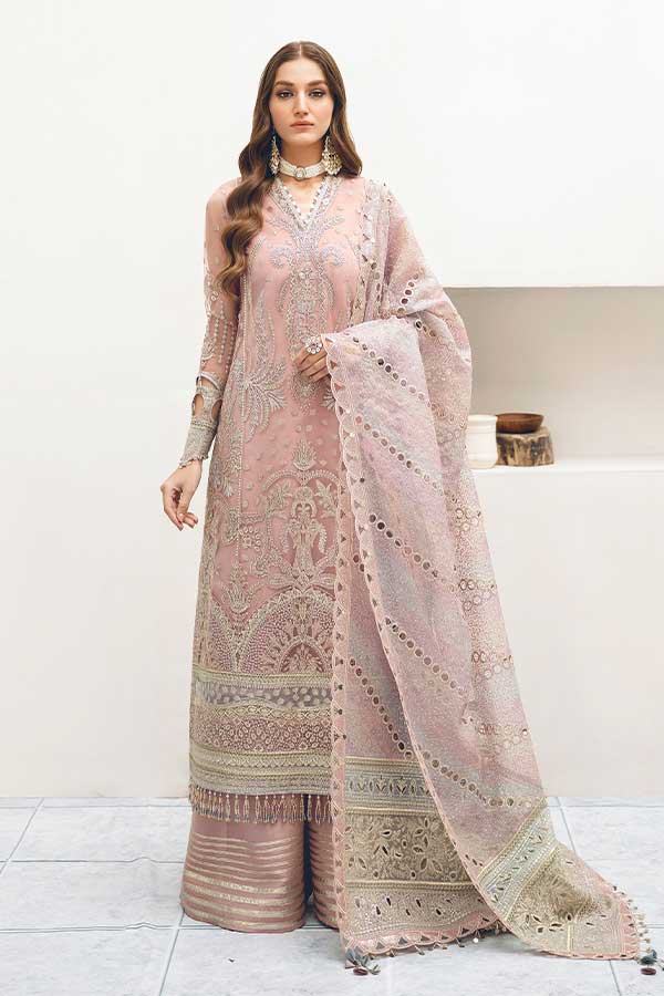 Alvis By Jasmin Embroidered organza - 3 Piece Unstitched