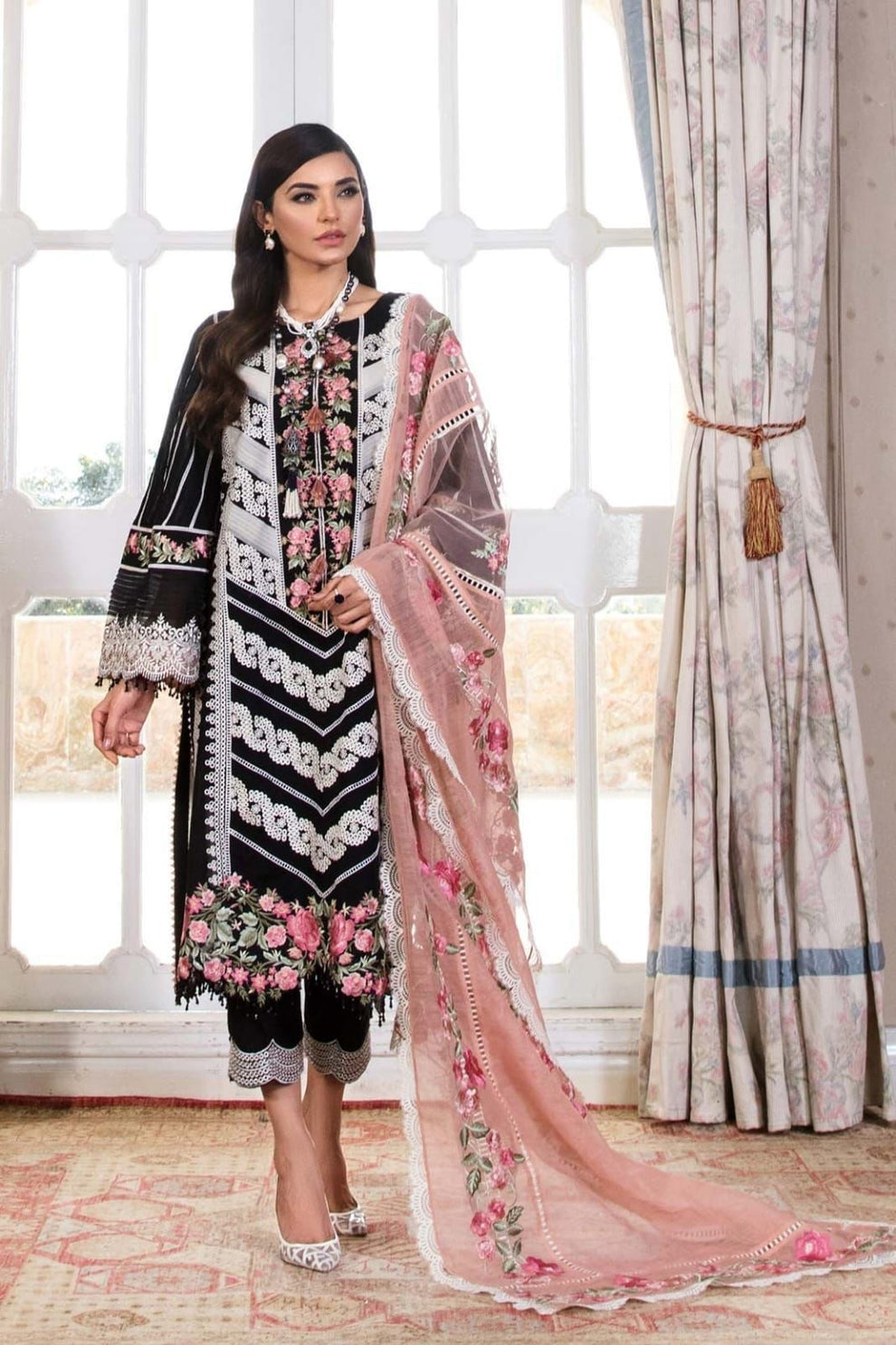 Crimson By Saira Shakira |Embroidered lawn - 3 piece Unstitched